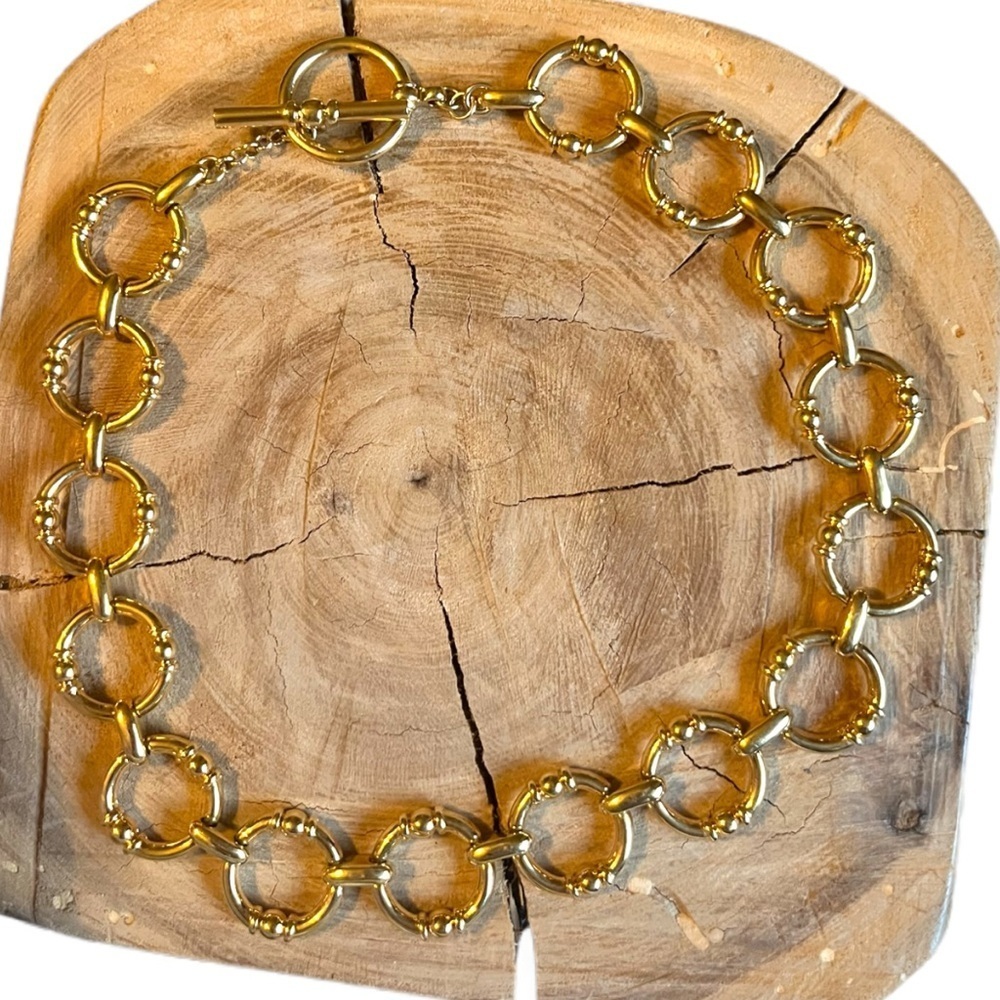 Ralph Lauren Vintage Gold Chunky Link Necklace - Picture 3 of 5